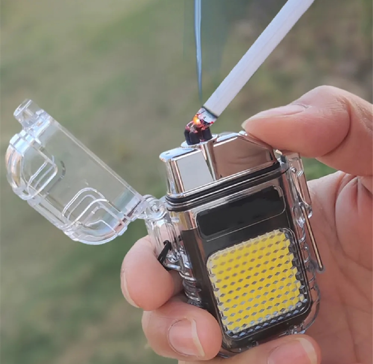 Small Rechargeable Flashlight & Lighter